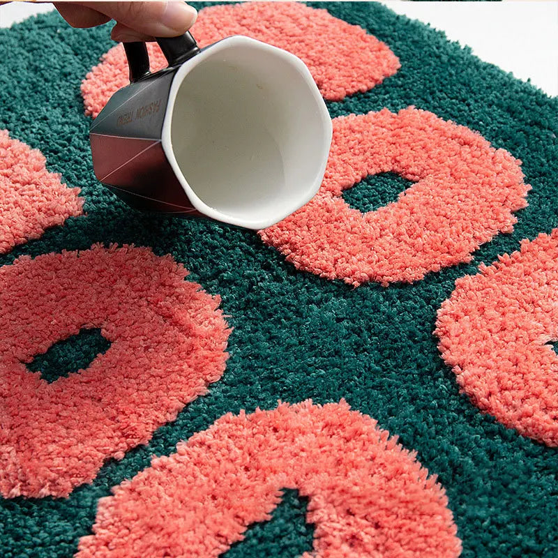 Tufting Good Funny Letters Bathmat Bathroom Mat Soft Rugs.