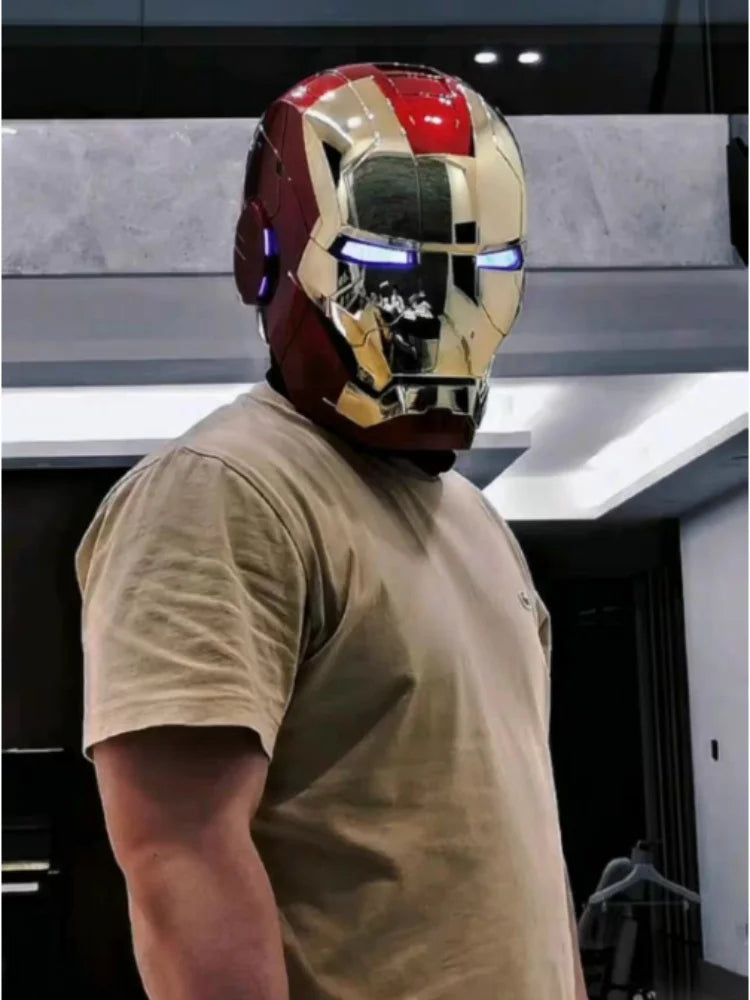 Iron Man Mk5 Helmet Wearable And Voice-activated Electric Helmet.
