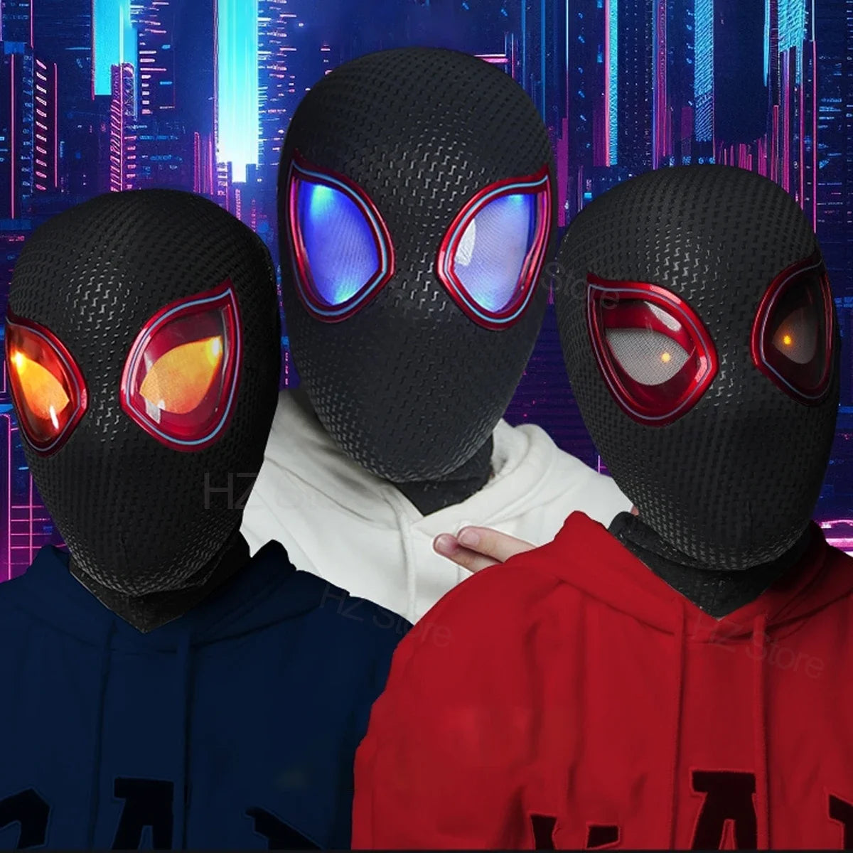 Miles Morales Spiderman Cosplay Headgear Mask.