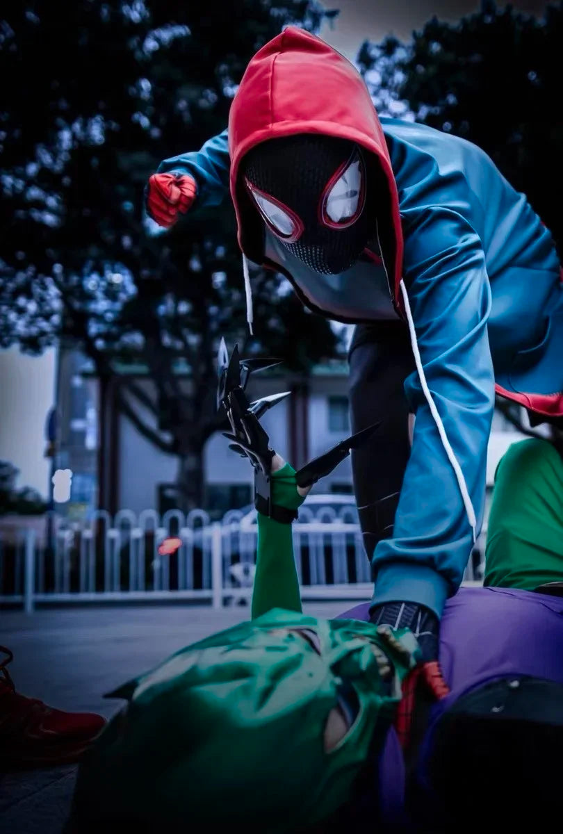 Miles Morales Spiderman Cosplay Headgear Mask.