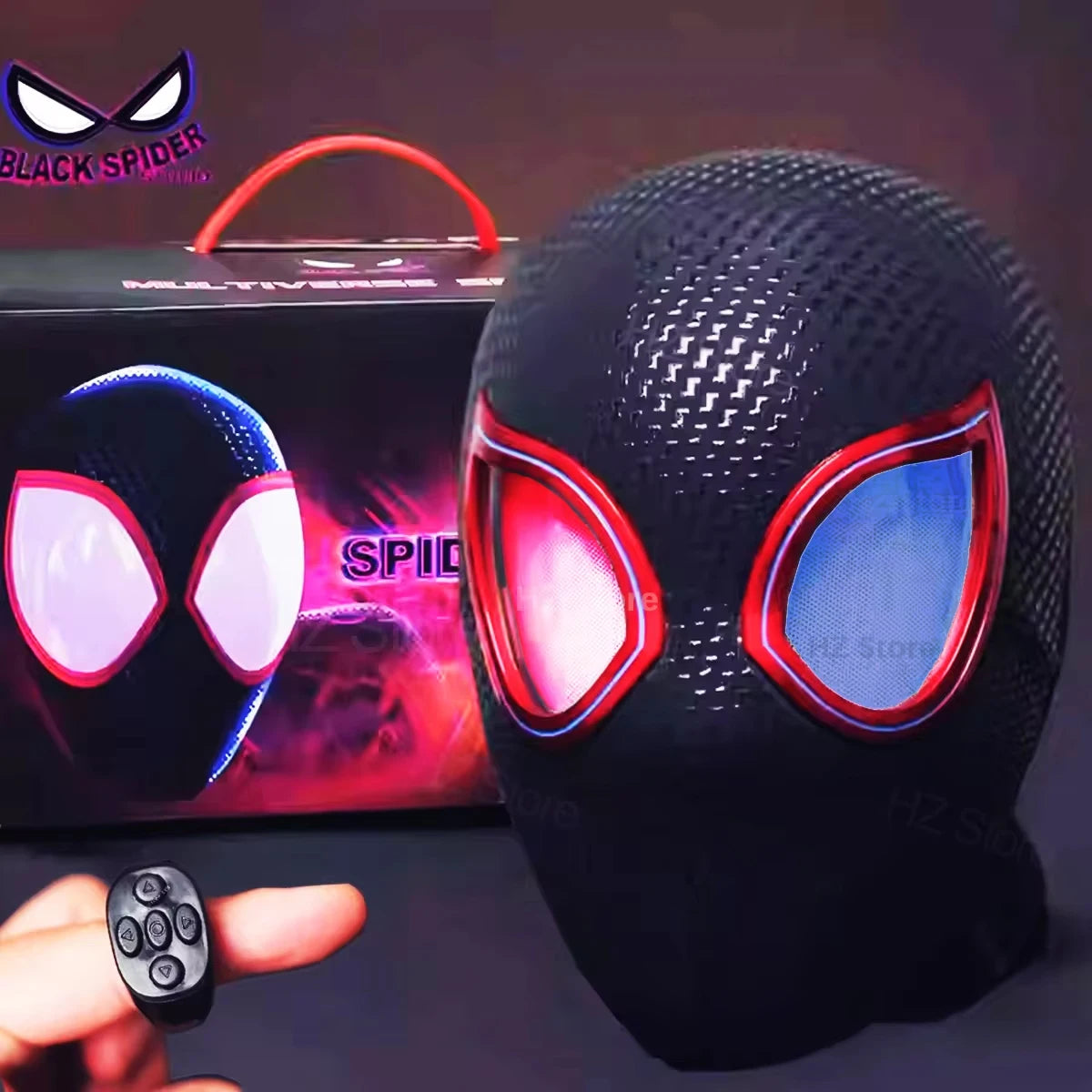 Miles Morales Spiderman Cosplay Headgear Mask.