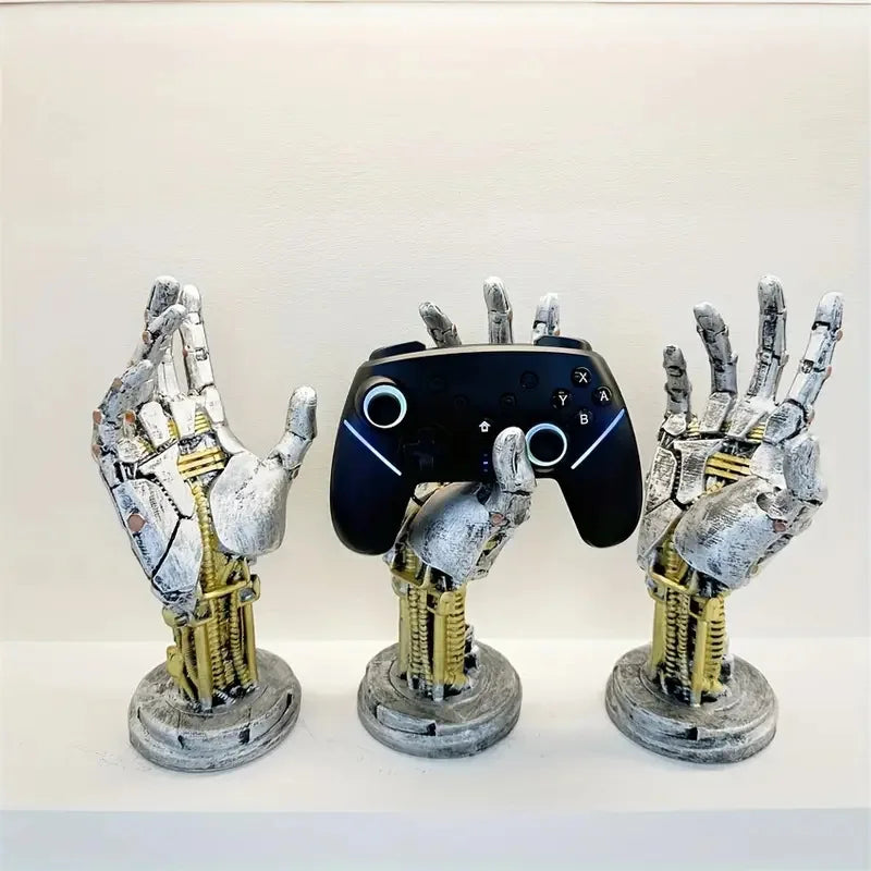 Cyberpunk Robotic Hand Gamepad Holder.