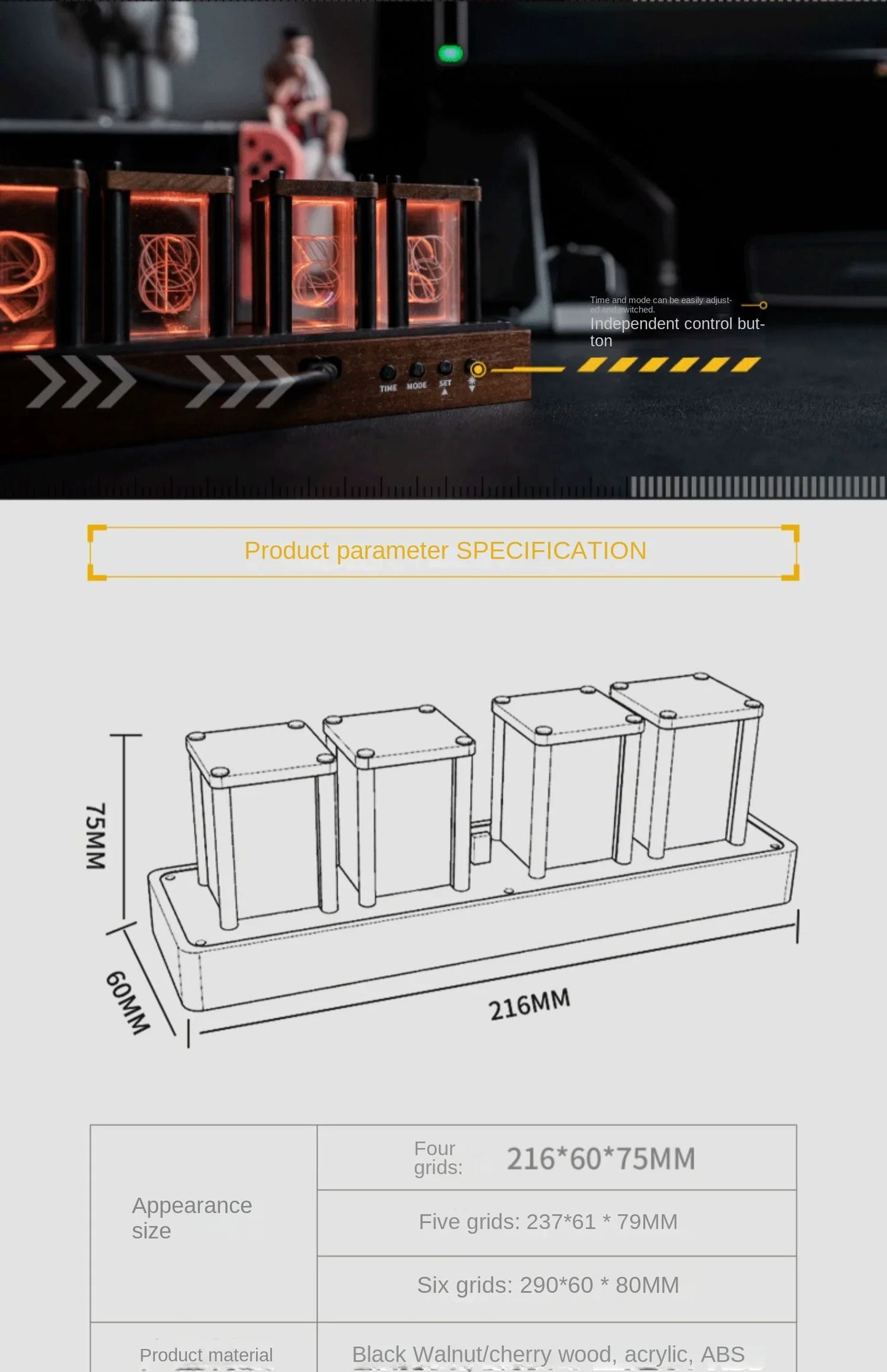 Nixie Tube Clocks.