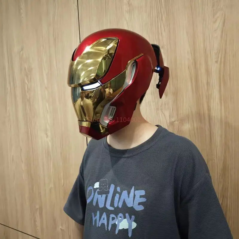 The Avengers Iron Man Mk5 Helmet with Movable Plates And Voice-activation.