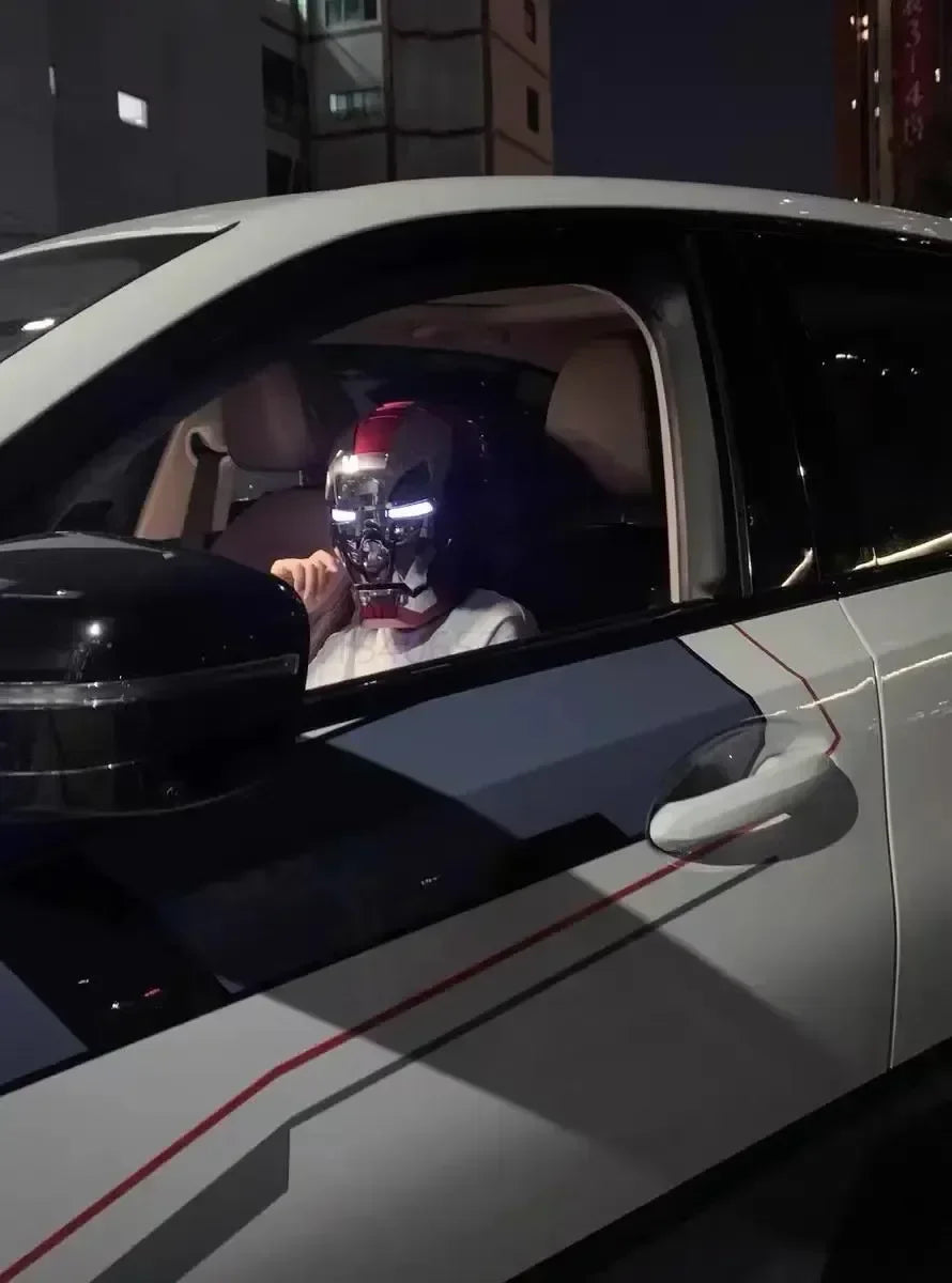The Avengers Iron Man Mk5 Helmet with Movable Plates And Voice-activation.