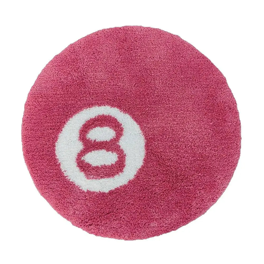 Pink 8 Ball Tufted Rugs.