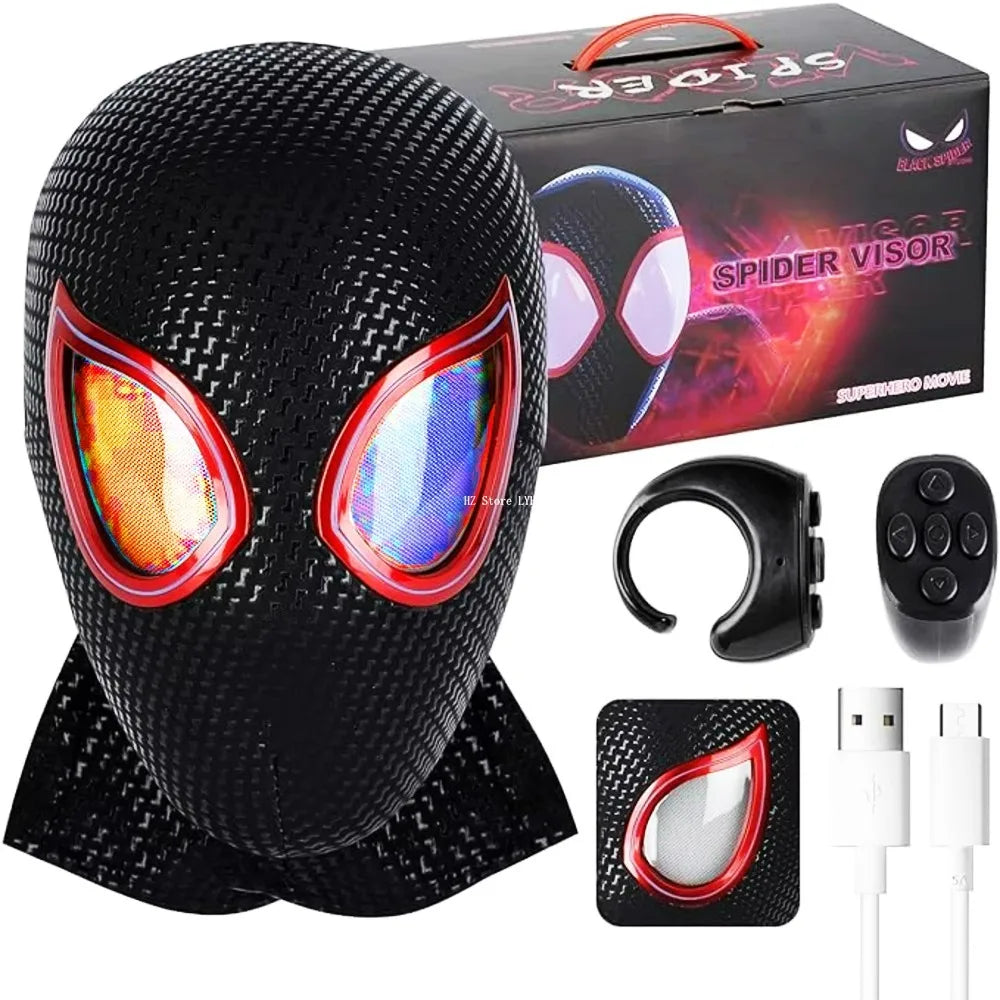 Miles Morales Spiderman Cosplay Headgear Mask.