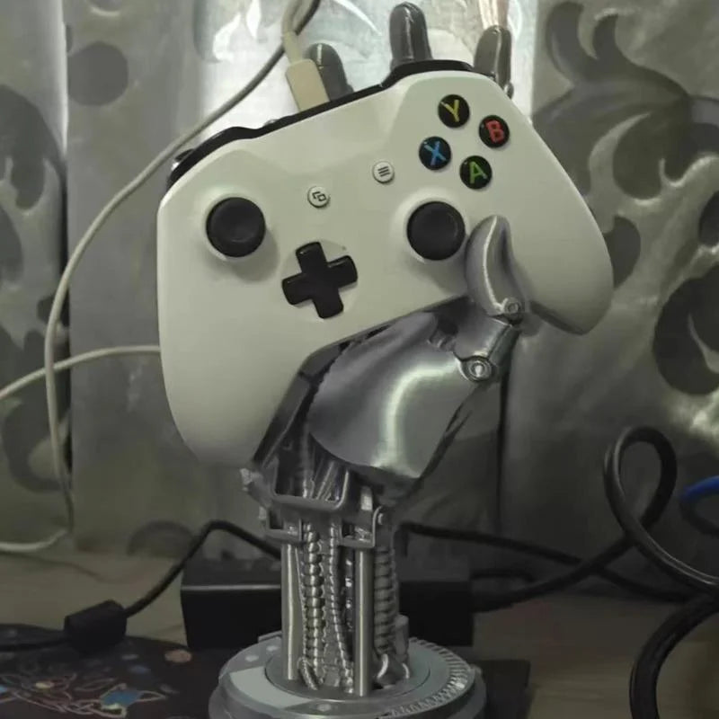 Cyberpunk 3D-Printed Game Controller Stand for Xbox & PS5.