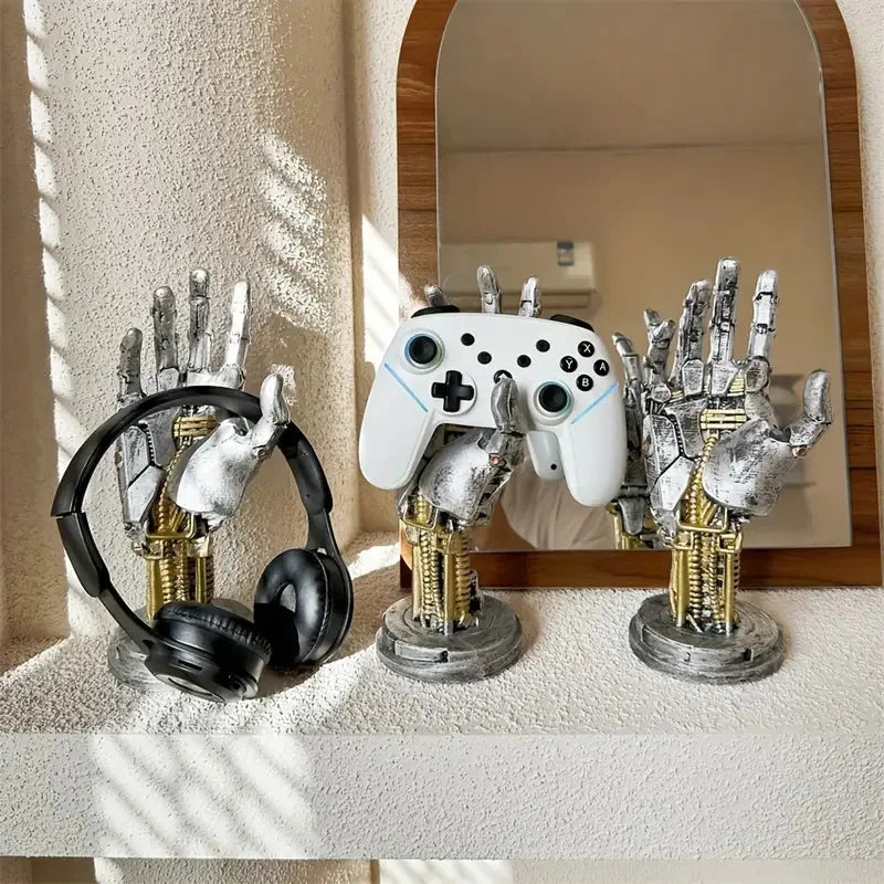 Cyberpunk Robotic Hand Gamepad Holder.