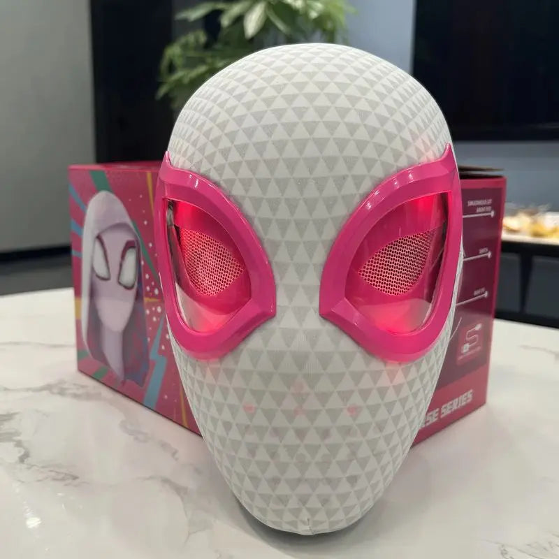 Gwen Spider Man Moving Eyes Helmet Mask.