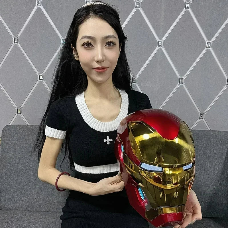 The Avengers Iron Man Mk5 Helmet with Movable Plates And Voice-activation.
