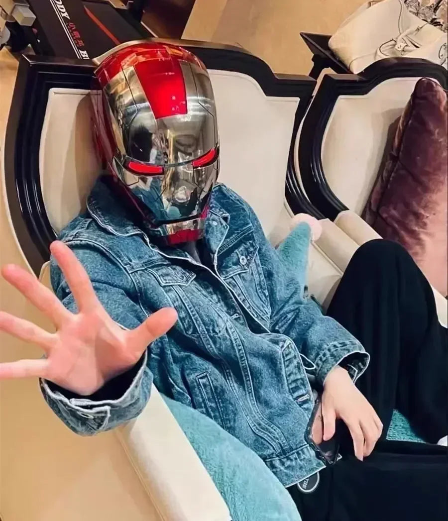Iron Man Mk5 Helmet Wearable And Voice-activated Electric Helmet.