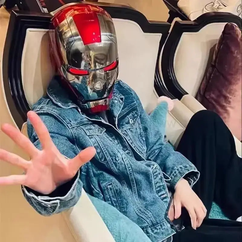 Iron Man Mk5 Helmet Wearable And Voice-activated Electric Helmet.