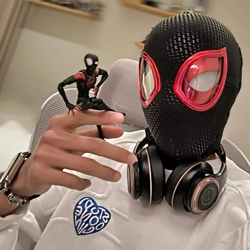 Miles Morales Spiderman Cosplay Headgear Mask.