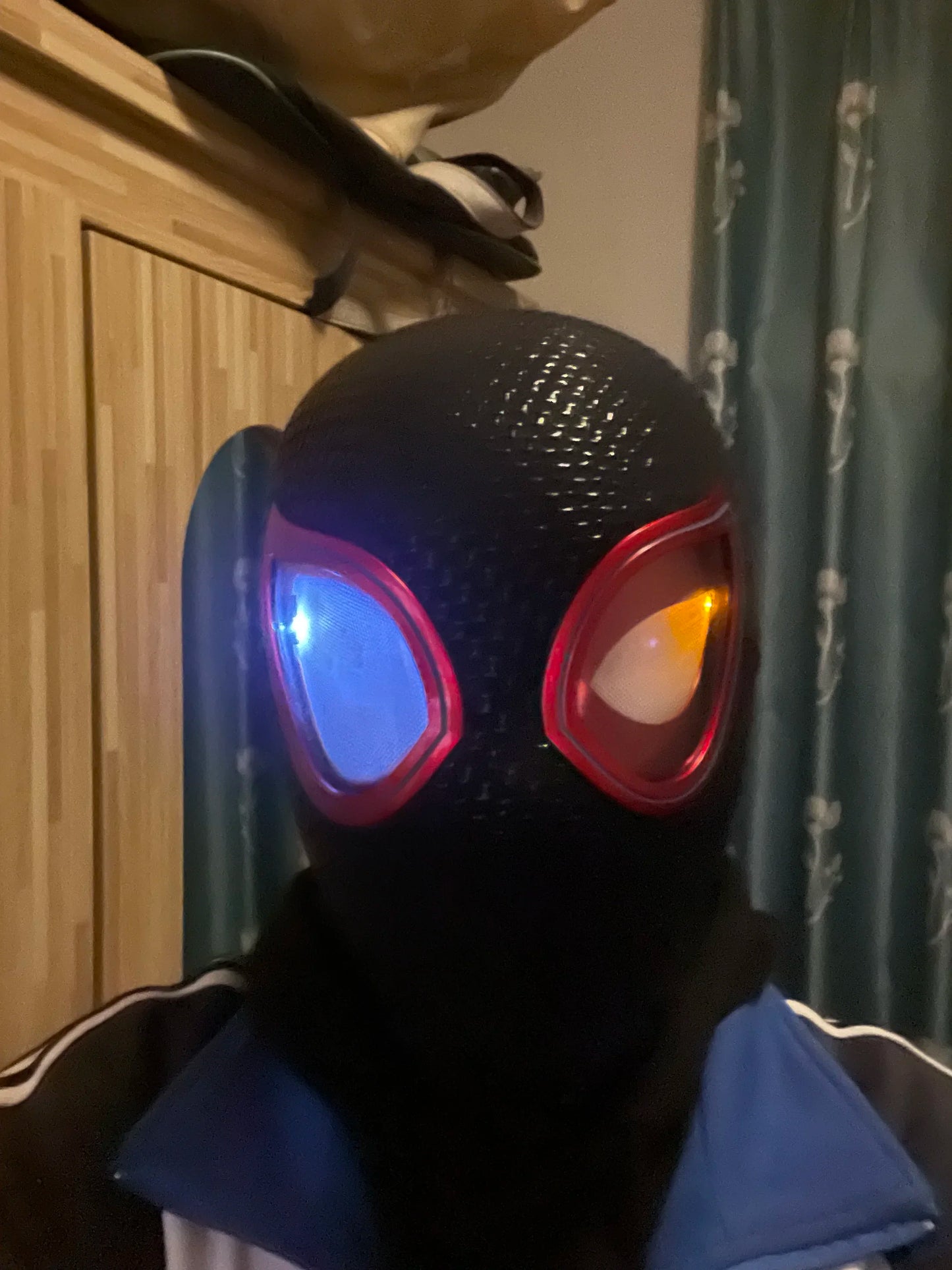 Miles Morales Spiderman Cosplay Headgear Mask.