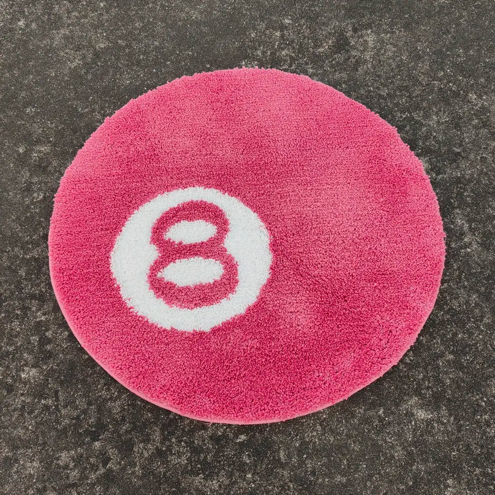 Pink 8 Ball Tufted Rugs.