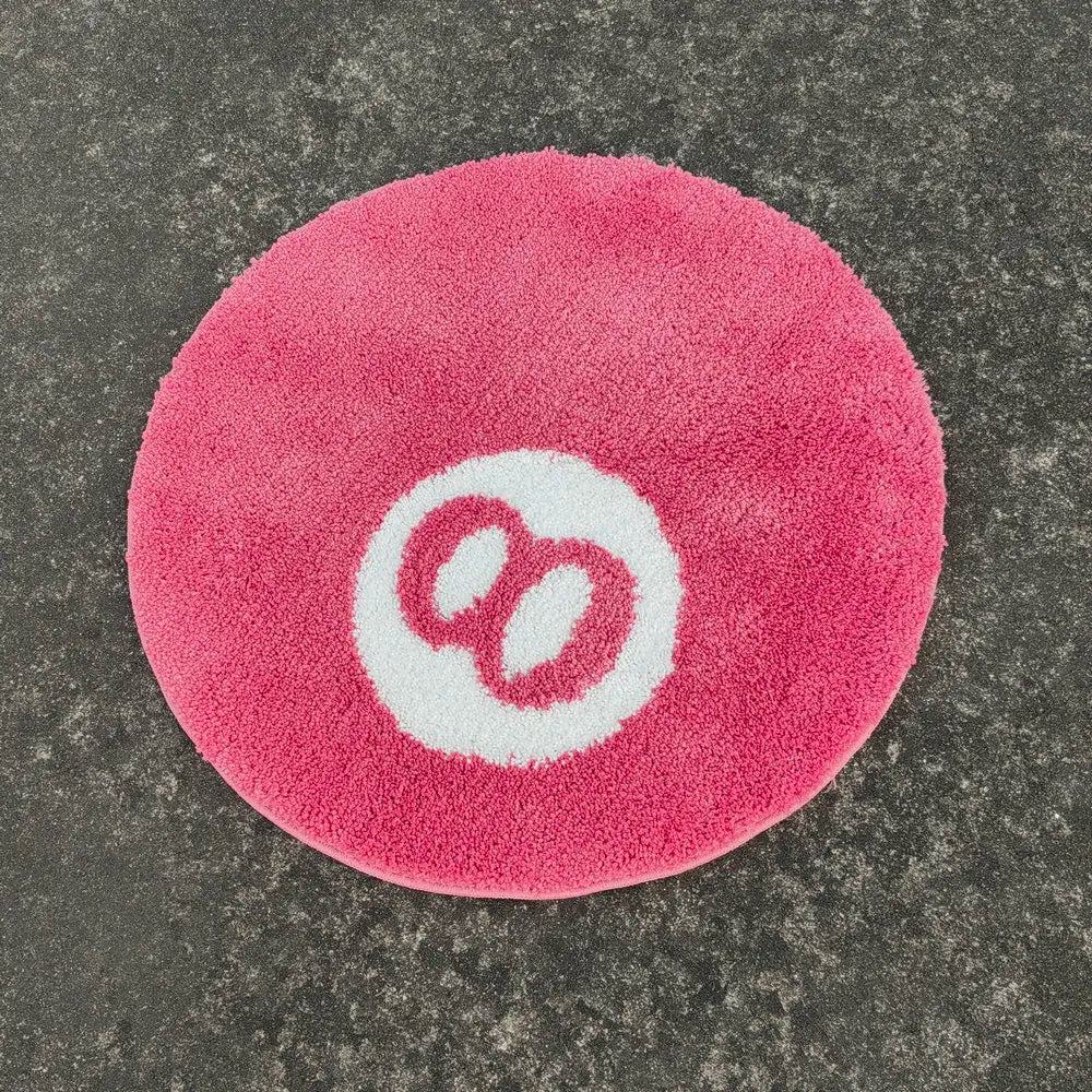 Pink 8 Ball Tufted Rugs.