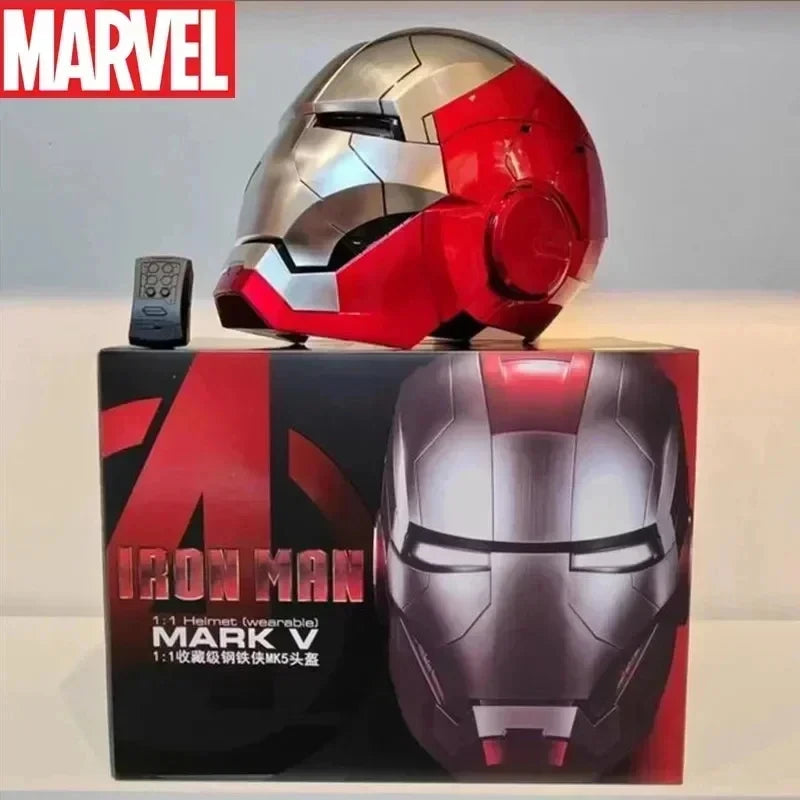 The Avengers Iron Man Mk5 Helmet with Movable Plates And Voice-activation.