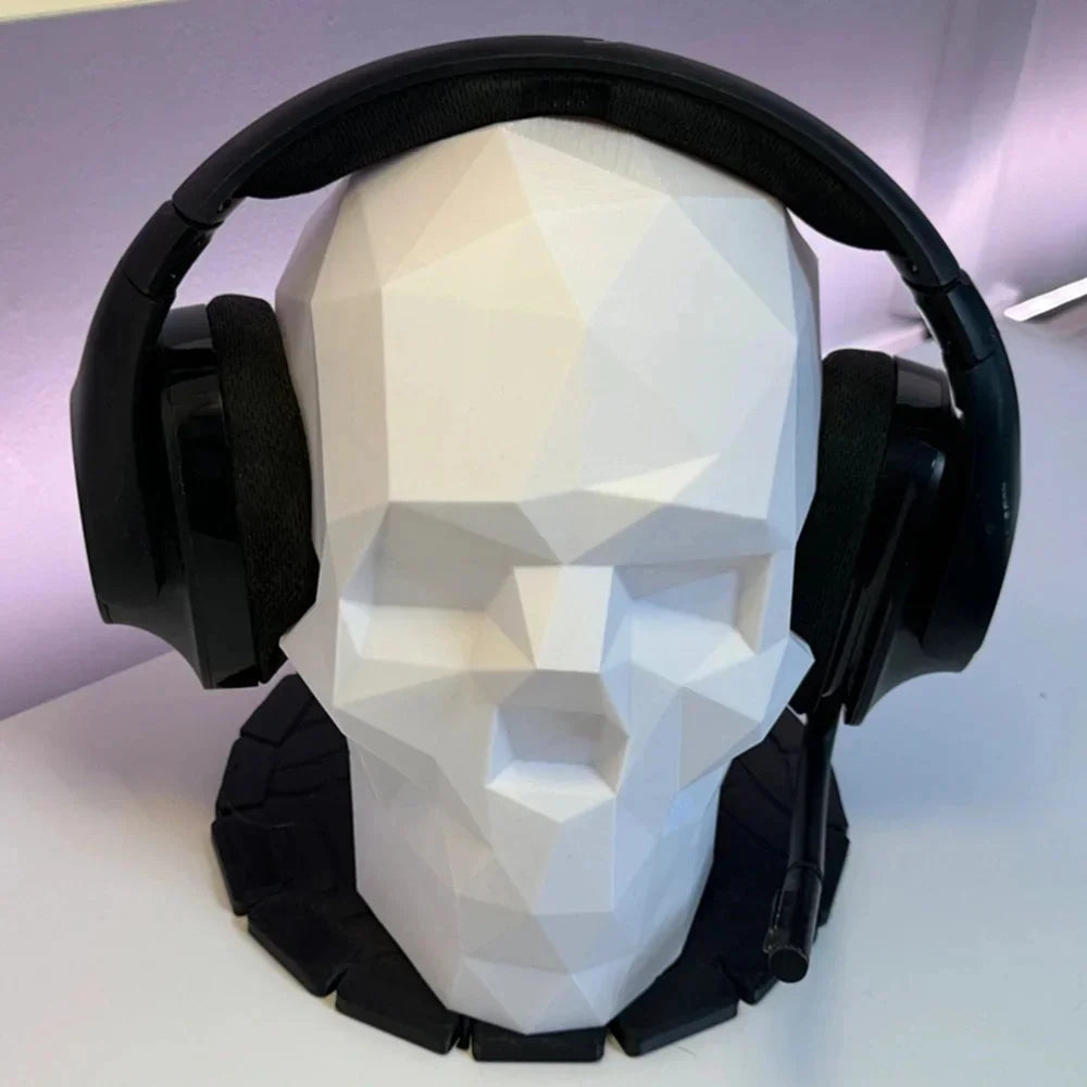 Skull Character Head Models Headset Holder.