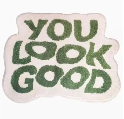 Tufted You Look Good Rug Handmade Rug.