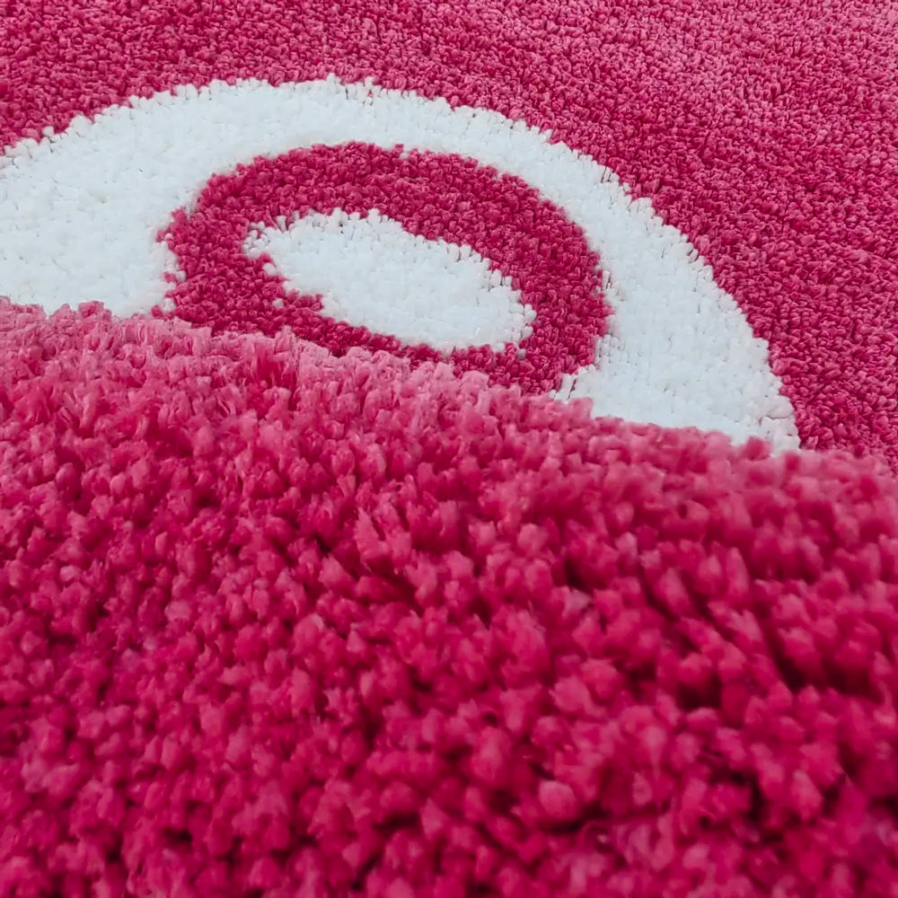 Pink 8 Ball Tufted Rugs.