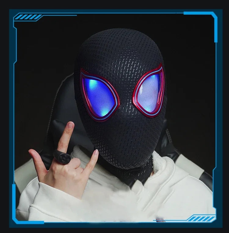Miles Morales Spiderman Cosplay Headgear Mask.