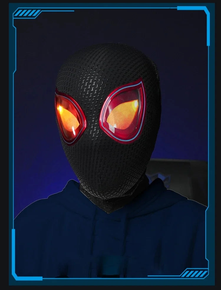 Miles Morales Spiderman Cosplay Headgear Mask.