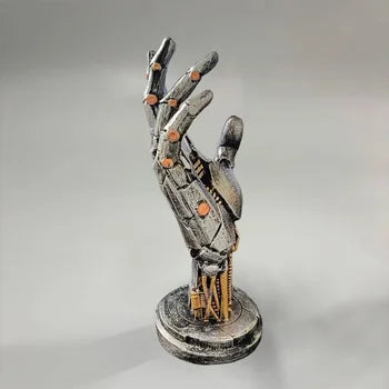 Cyberpunk Robotic Hand Statue Game Controller Stand.