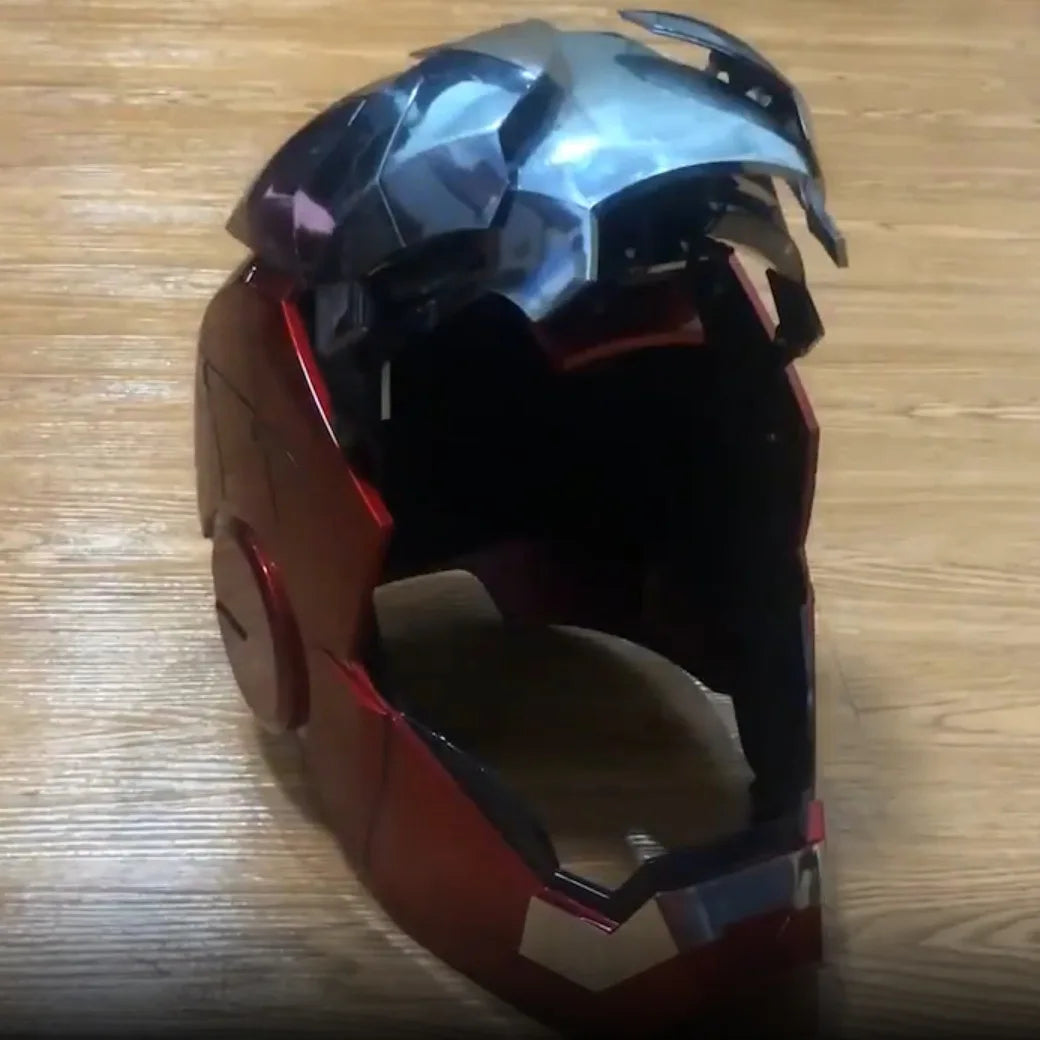Iron Man Helmet Mk5 Voice Control Eyes With Light Model Toys For Adult Electric Wearable Christmas Gift.