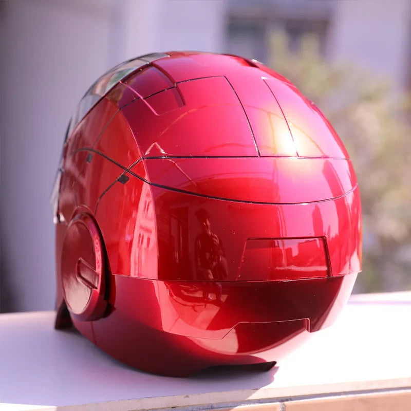 Iron Man Helmet Mk5 Voice Control Eyes With Light Model Toys For Adult Electric Wearable Christmas Gift.