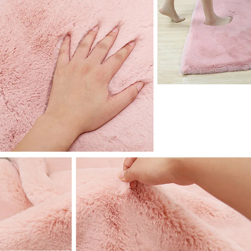 Super Soft Faux Rabbit Rug.