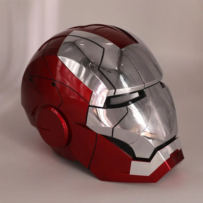 Iron Man Helmet Mk5 Voice Control Eyes With Light Model Toys For Adult Electric Wearable Christmas Gift.