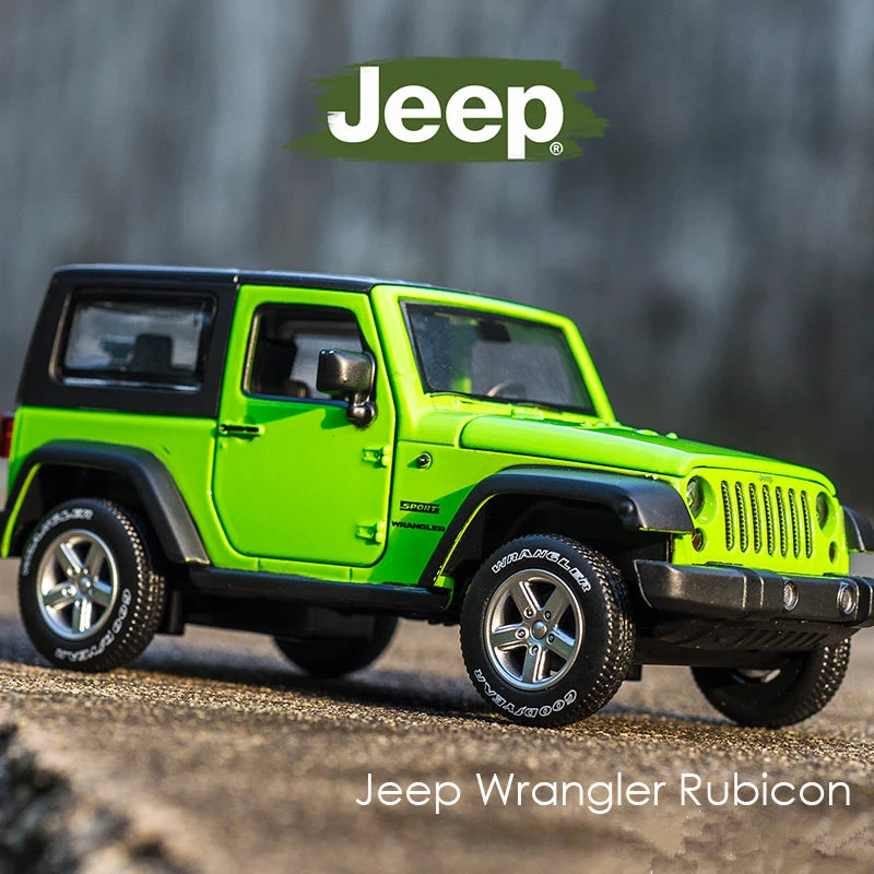 Jeeps Wrangler Rubicon Model Car.