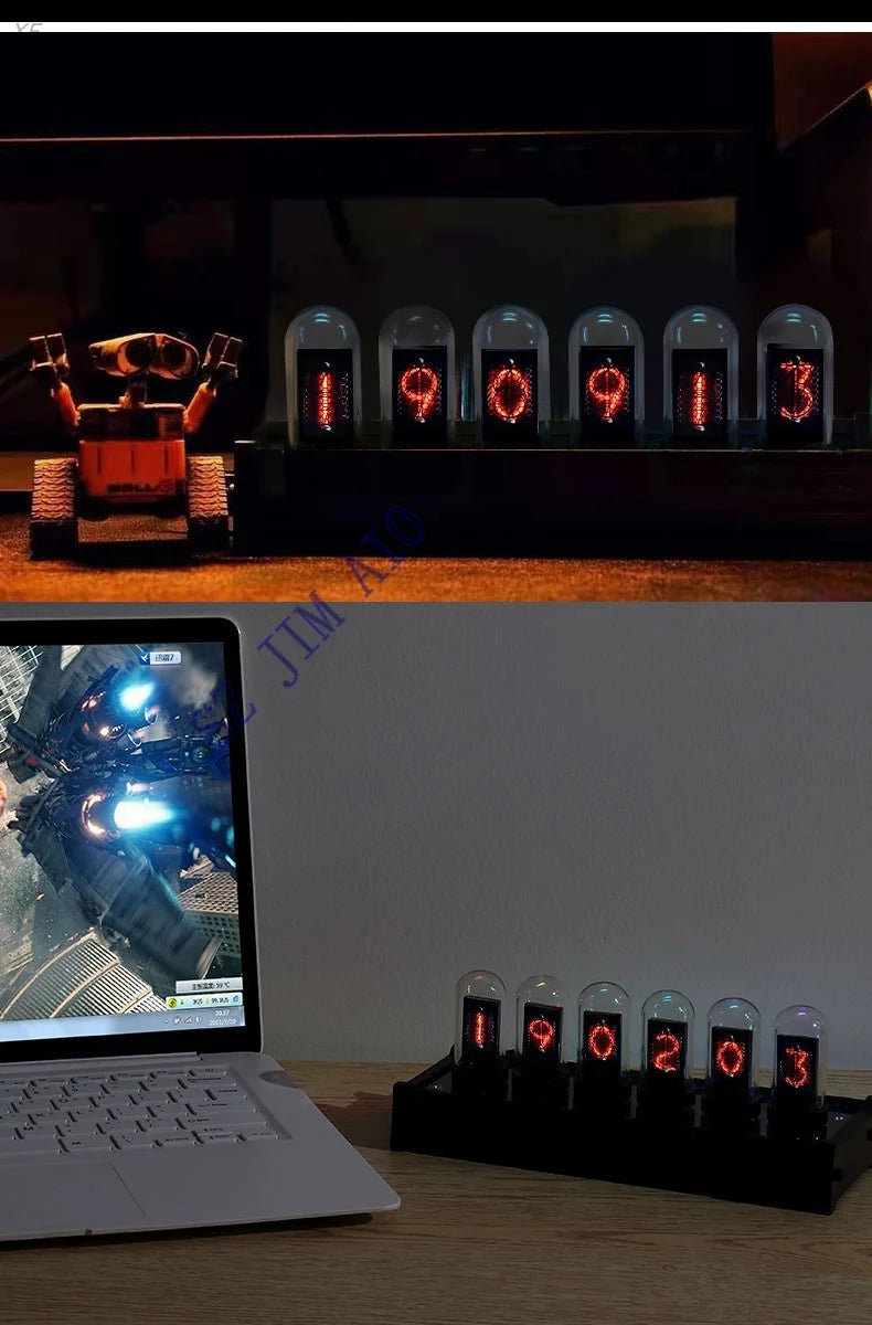 Very cool! IPS RGB Nixie Tube Clock.