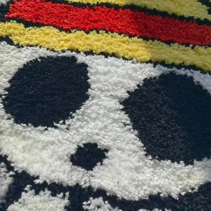 Anime Luffy Pirate Squad Skull Tufting Carpet.