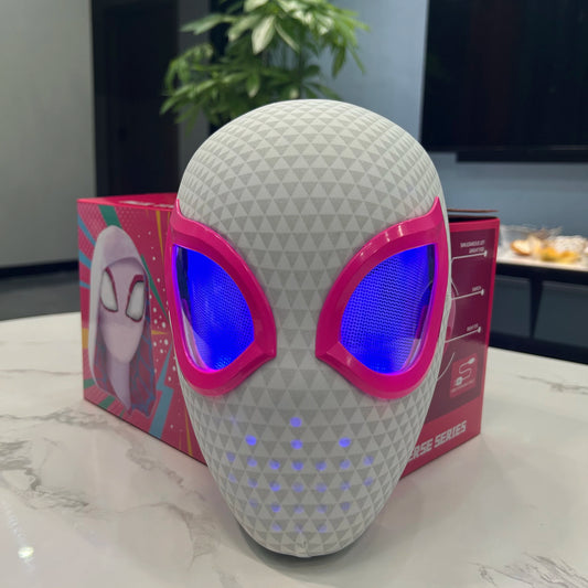 Gwen Spider Man Moving Eyes Helmet Mask.