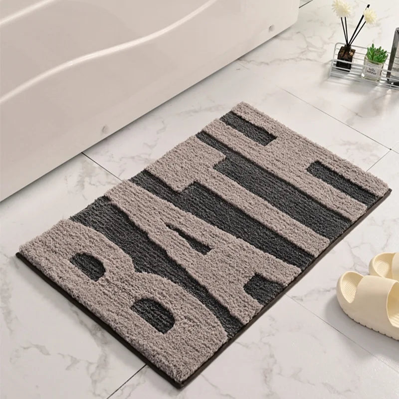 "GET NAKED" Non slip Bathroom Rugs.