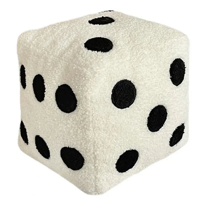 20cm Dice Plush Cubic Cushion Stuffed Pillow Cushion.