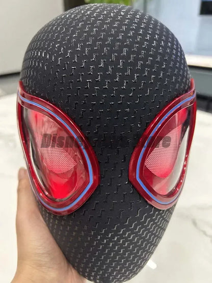 Marvel Gwen Miles Spiderman Mask Anime Helmet Rechargeable Remote Eyes Movable mask Cosplay.