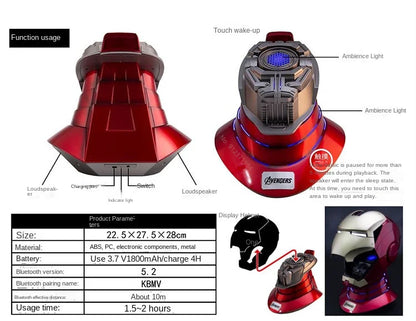 Iron Man Helmet Mk5 Voice Control Eyes With Light Model Toys For Adult Electric Wearable Christmas Gift.