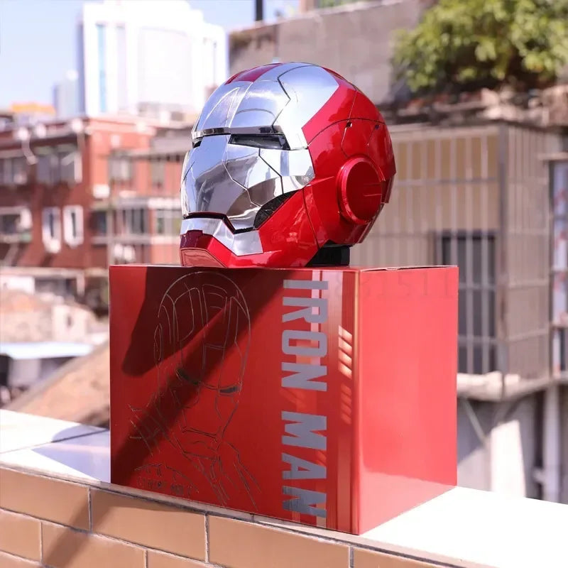 Marvel Electric Iron Man Helmet Voice Control Eyes With Light Model.