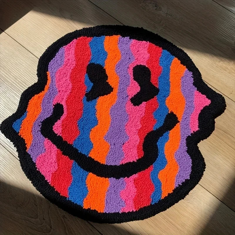Smiling Soft Fluffy Carpet Rugs.