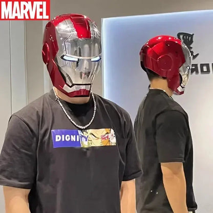 Marvel Electric Iron Man Helmet Voice Control Eyes With Light Model.