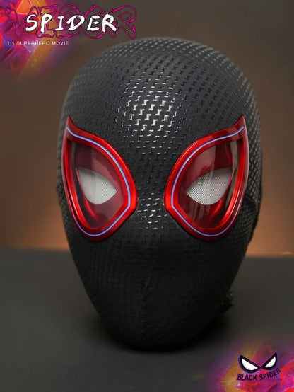 Miles Spider-Man head set electric eyes can move the vertical universe can blink mask.