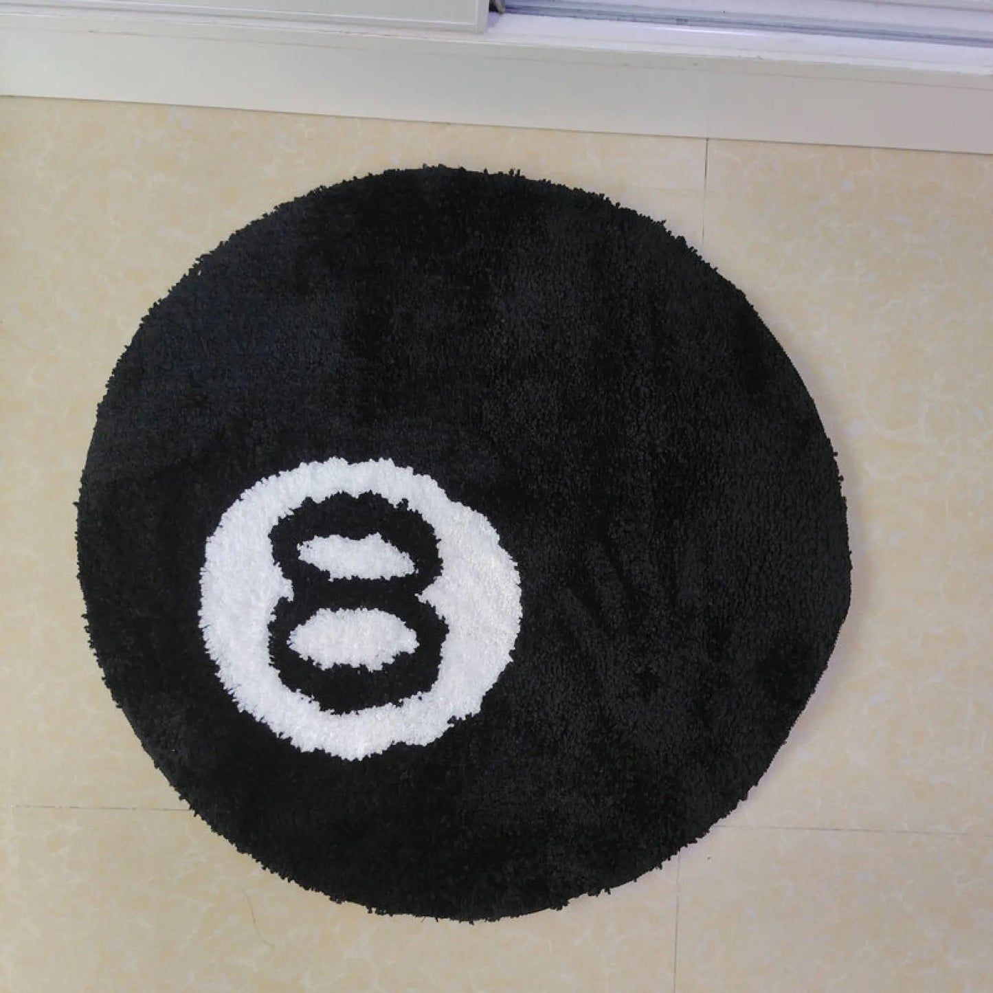 Black, Green, Blue "8 Ball" Rugs.