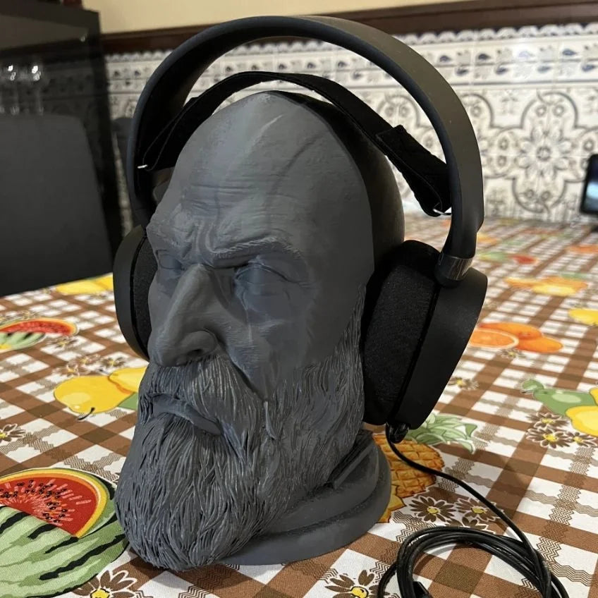 God Of War Kratos Statue Headphone Stand Holder.