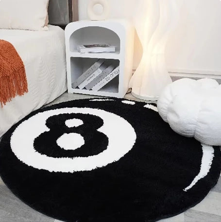 Aesthetic "Ball 8" Tufted Area Rugs.