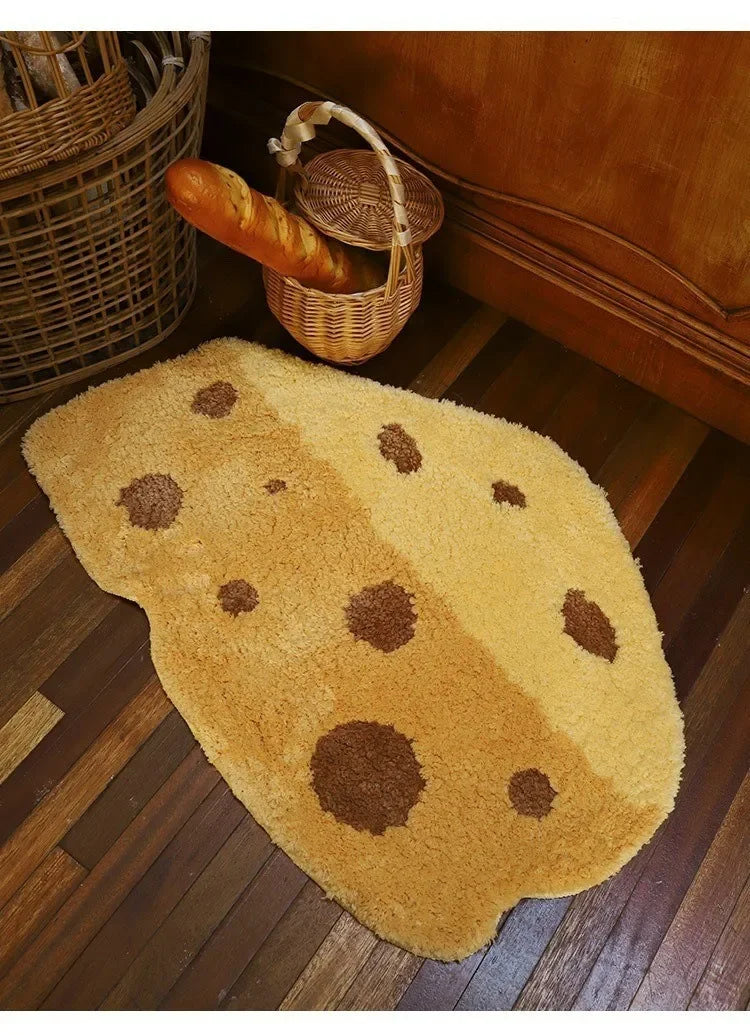 Cheese Shapes Area Rugs.