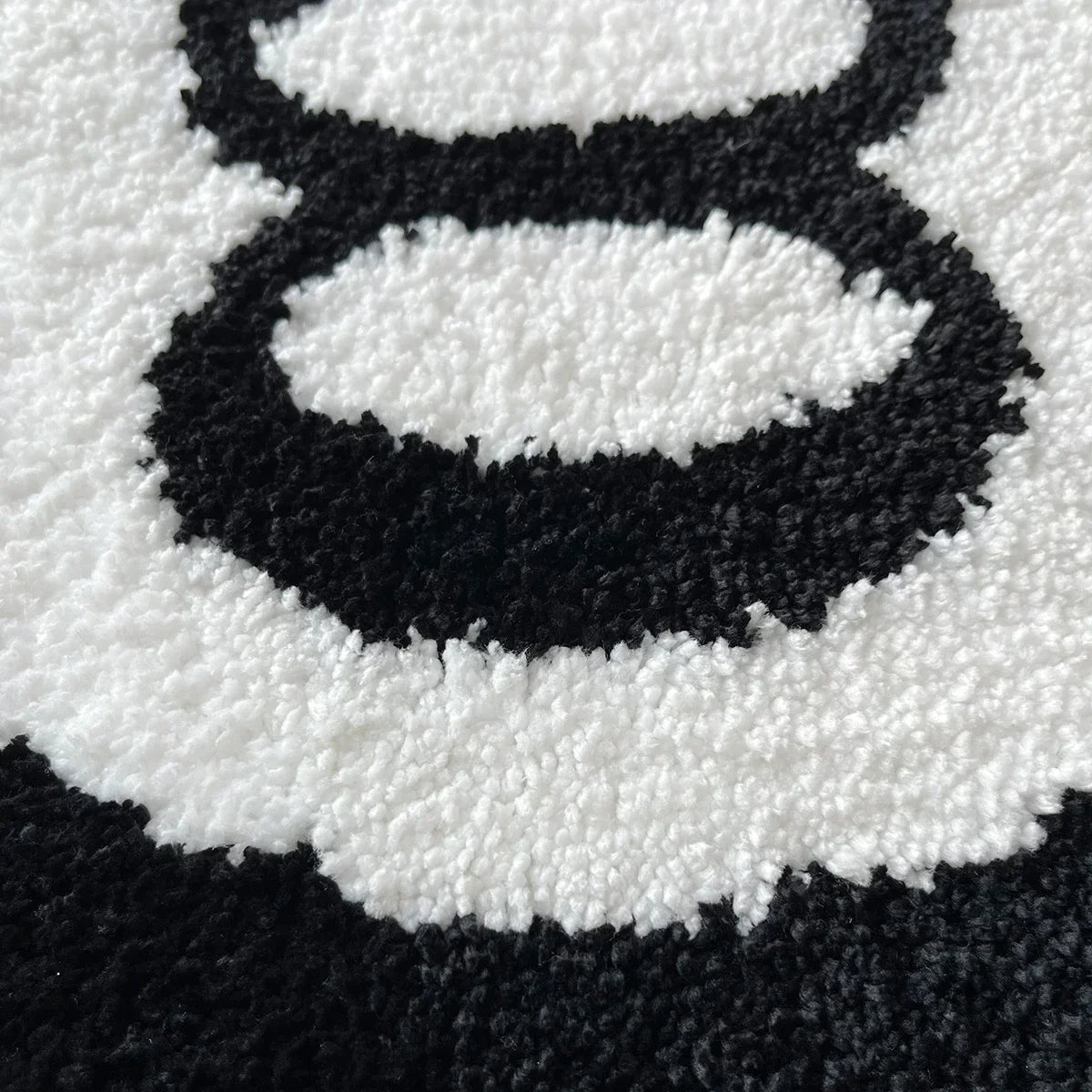 Plush Black 8 Ball Rugs.