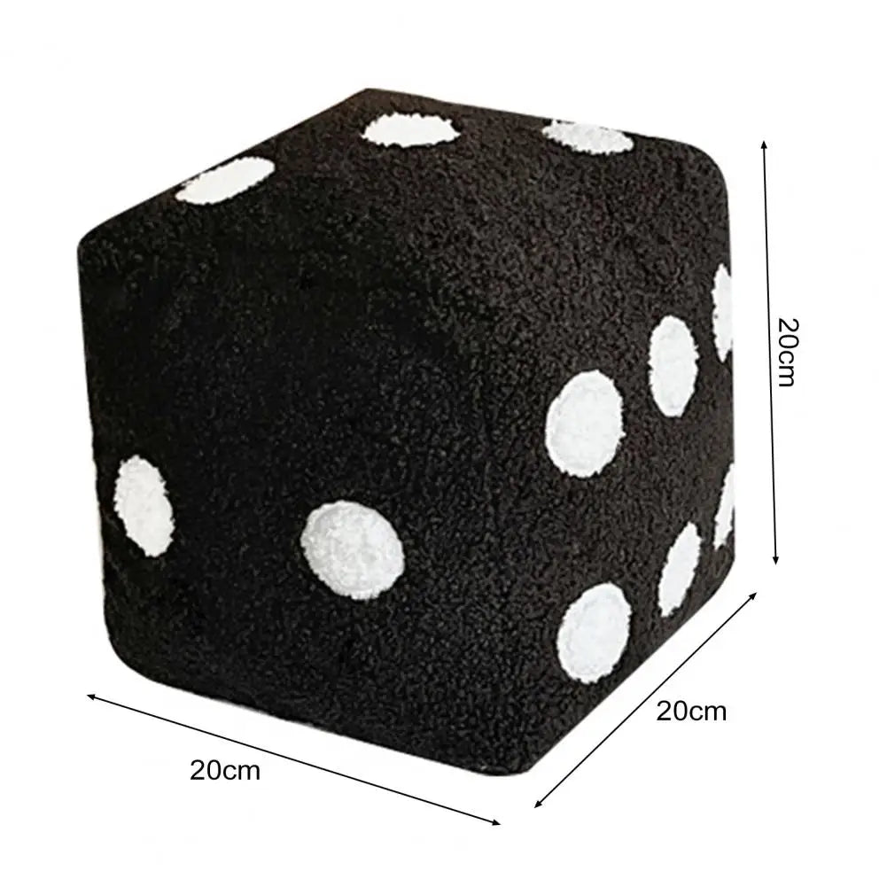20cm Dice Plush Cubic Cushion Stuffed Pillow Cushion.